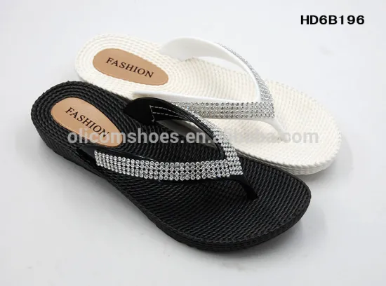 2017 New diamond decoration strap PCU air blowing sandal