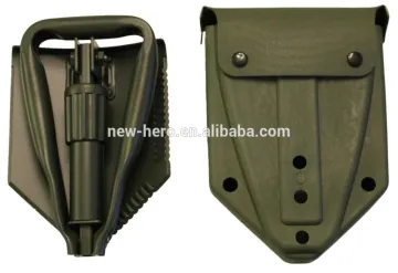 Folding Spade with Bag, Olive Green Comparable Bundeswehr / US Army Military Shovel / Field Spade