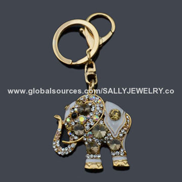 Wholesale Beautiful Elephant Keychains, OEM Orders are Welcome