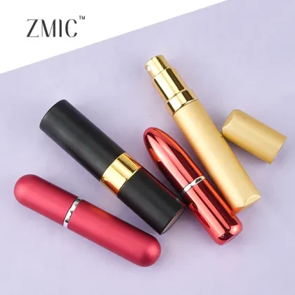 Custom Aluminum Perfume Bottles with Mist Sprayer - Various Designs for Makeup Collections