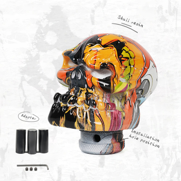 JDM Racing Resin Skull Shift Knob - Car Manual Gear Stick Decoration