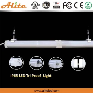 Seamless Supermarket batten light, led linear vapor fixture with DLC4.1