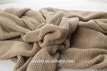 2015 new design knitted blanket