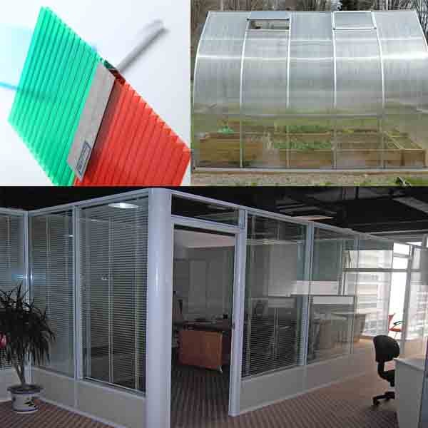 Transparent double-layer PC solar panel 