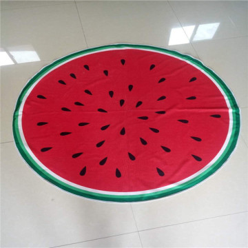 watermelon print customizable circle beach towels