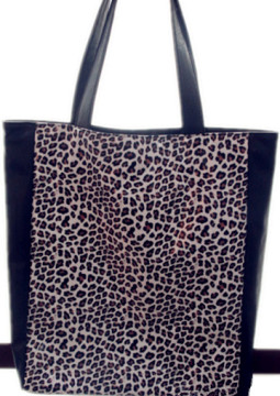 China Wholesale Leopard Print Promtional PVC Printing Shopping bag Tote Bag Handbag for Fashion Lady