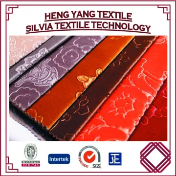 polyester floral jacquard velvet upholstery fabric for car and sofa