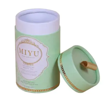 Luxury Tube Cardboard Gift Box With Ribbon