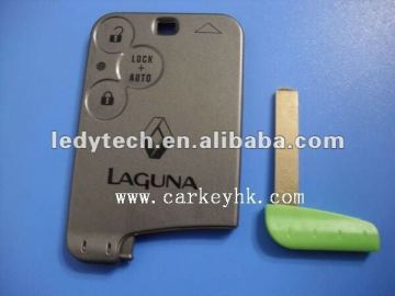 Top quality, Renault Laguna smart card cover 3 buttons with blade