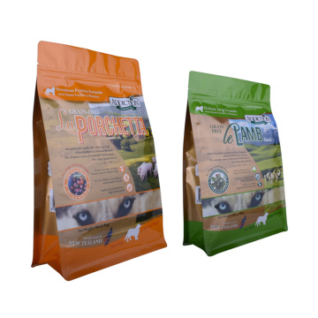 recyclable resealable ziplock pet food pouch packaging bag with zipper