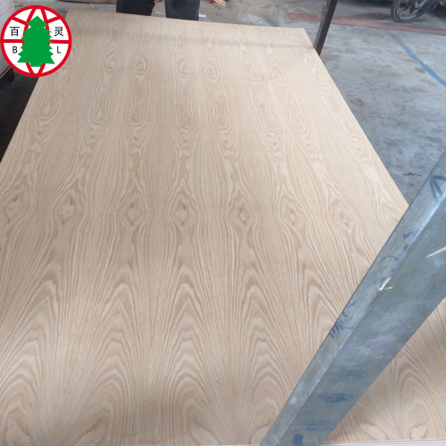 Tablero de MDF de chapa de fresno natural 18 mm