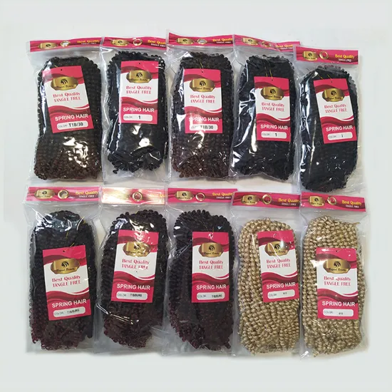 cheap Spring Twist Hair Synthetic Wholesale Long 8 12 16 inch Spring Twist Bounce Crochet Braids Synthetic Braiding Hair