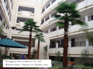 Home and outdoor garden edging decoration 1ft to 33ft or 1m to 10m Height artificial fiberglass palm tree EZLS08 0806