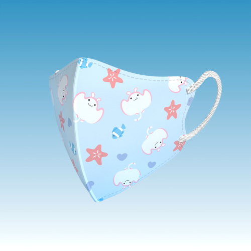 Máscara diária para crianças fofas em não tecido