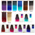 Alileader Color ombre de alta calidad Cabello 26 Colors Long Soft 5 Clips Clip en Extensión del cabello Sintética para mujeres