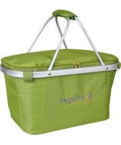 Green 600d Polyester Picnic Shopper Basket Bag , Daily Picnic Basket