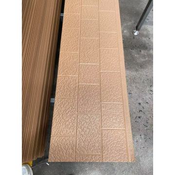 Champagne Brick PU Insulated Panels for Facade Renovation