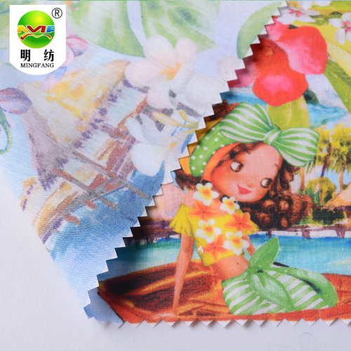 Cotton Poplin Fabric Digital printing cotton nylon spandex poplin fabric Manufactory