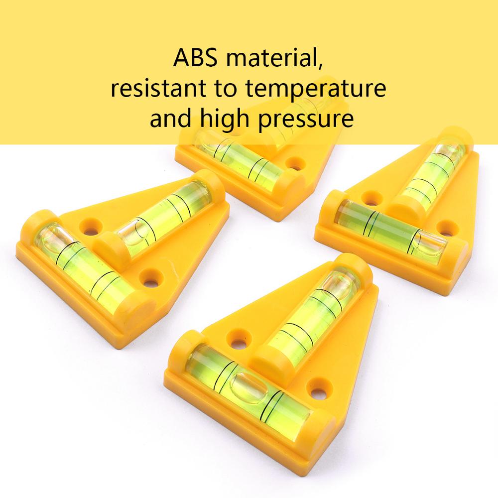 1pcs T Shape Spirit Level ABS & Plastic 2 Direction Bubble Level for Adjusting Angle Level Measuring Instrument Tool 44mm*58mm
