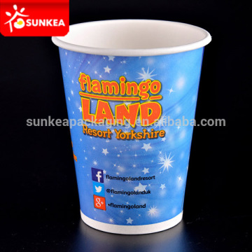 Custom logo printed disposable cold drink paper cup