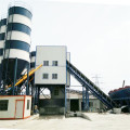 HZS60 stationary concrete batching plant in Russia