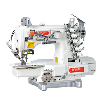 Kelajuan tinggi Siruba C007 Silinder Bed Industrial Interlock Mesin