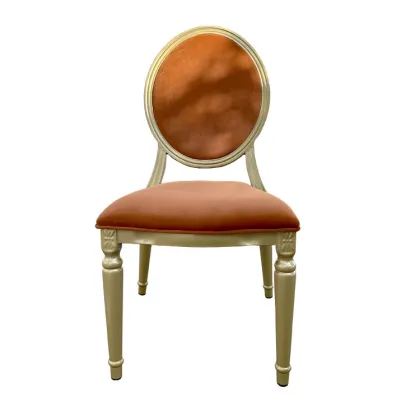 Factory-Price Luxury Modern Iron and Velvet Louis Chairs for Events