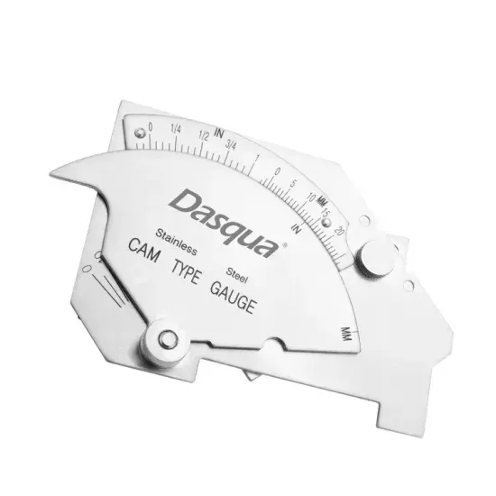 Dasqua Stainless Steel Bridge Cam Welding Gauge for Fillet Weld Throat Measurement