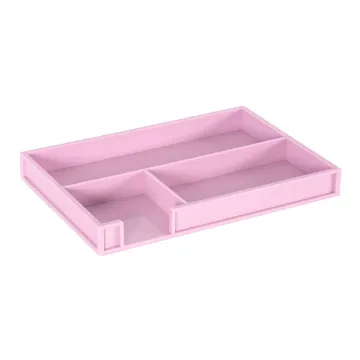 Desktop Organizer: Plastic Drawer Dividers for Office Supplies - Includes Pen Holder, Notepad Organizer