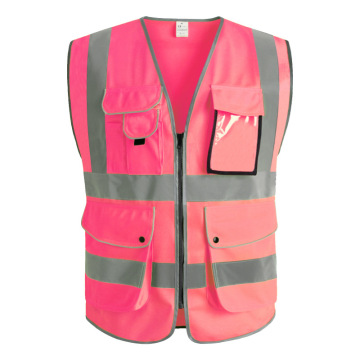 Mesh Fabric Reflective Clothing Women Work Safety Vest