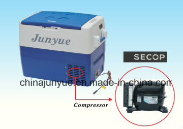 DC 12V 24V Bcd-45L Mobile Car Solar Refrigerator