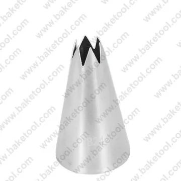 stainless steel open star Pastry nozzles Icing piping Tubes