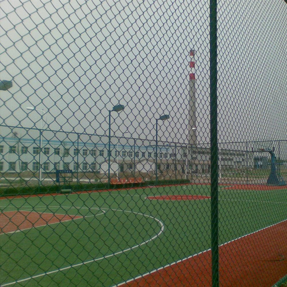 Football stadium temporary construction fence