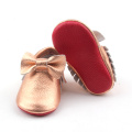 Soft Leather Baby Toddler Shoes Moccasins with Bow