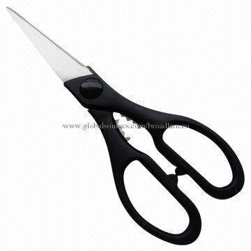 S/S Kitchen Scissors with Plastic Handles and Length of 8.9 Inches