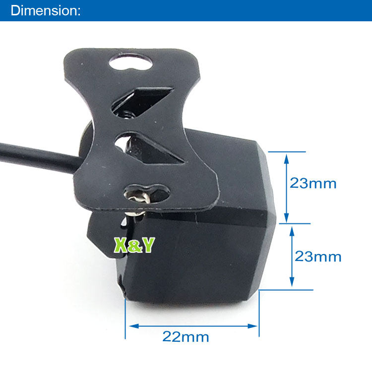 CCD Mini LED Night Vision Car Rear View Camera Xy-1668