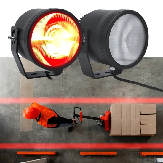 10-60V 7inch LED Forklift Work & Safety Warning Light - 108W