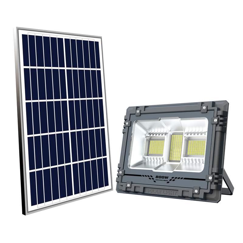 Kalis air 100w hingga 800w lampu banjir solar LED