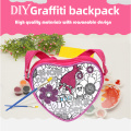 Love Diy Painting Bag Mini Children's Bag Omalovánky vlastní roztomilé děti pro dívky