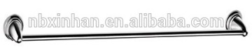 Contemporary stylish bathroom wall fitting accessories chrome plating metal single towel bar