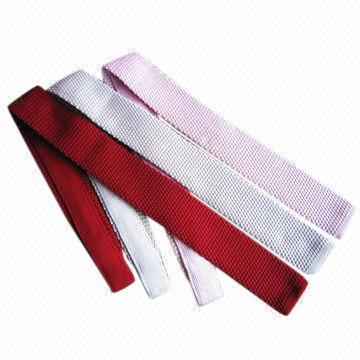 Embroidery Knitted Ties, OEM Orders are Welcome, Measures 148 x 6cm