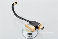High-Quality Space Aluminum Anodized Surface Single Handle Sprayer Sink Mounted Black Gold Kitchen Faucet