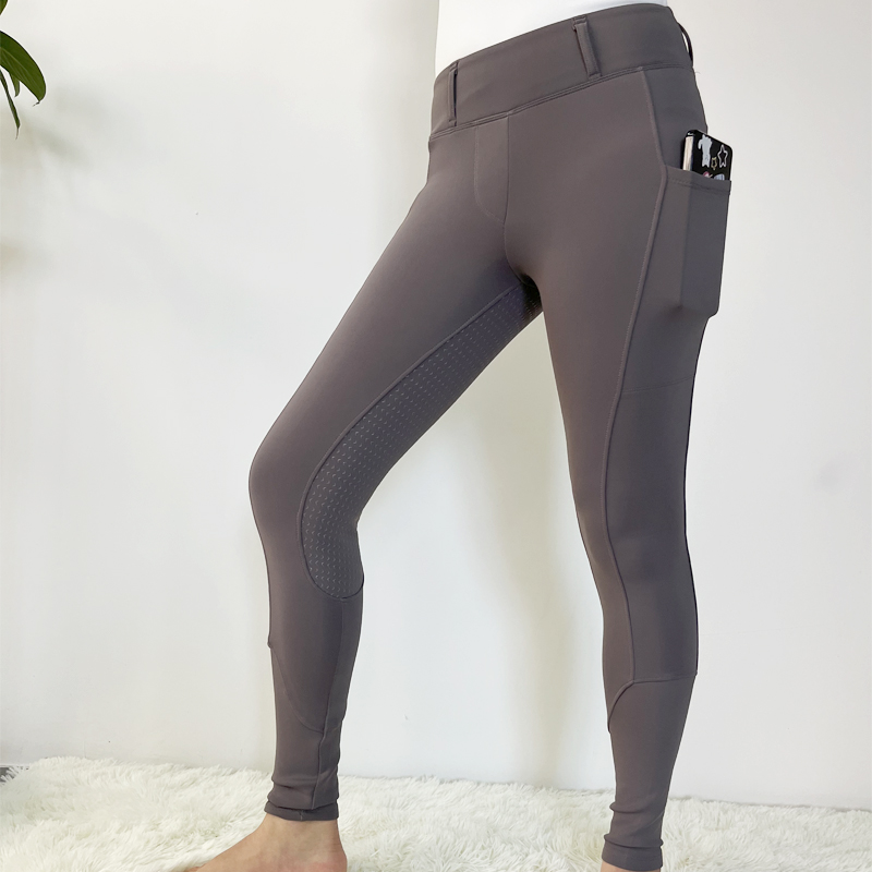 Pantalones de invierno para mujeres asiento completo pantalones equestios