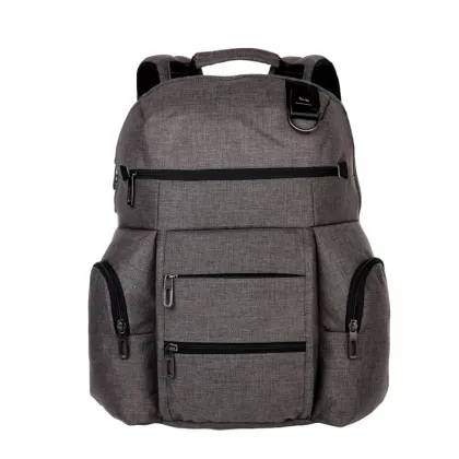 factory direct bag china manufacturer Mustard grey color handsome backpack