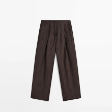 Women's elegant and drooping linen casual pants