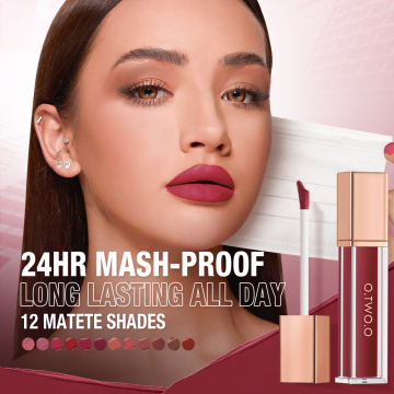 O.TWO.O Matte Liquid Lipstick Waterproof Long Lasting Velvet Mate Nude Red