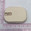 Clips de boucle de chaussure en pierre blanche cristal