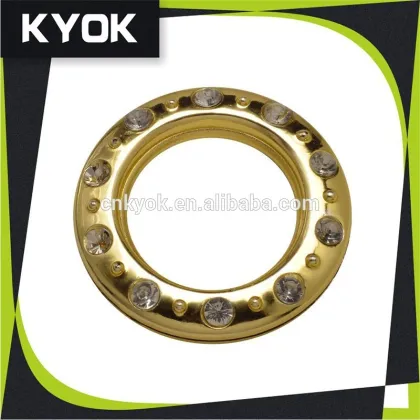 KYOK circular with diamond self locking curtain ring , curtain pole silent rings for roman pole