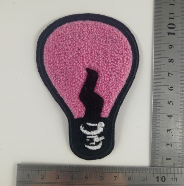 2019 Custom Pink Embroidered Chenille Balloon Patch Design