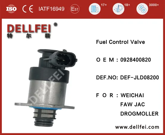 Fuel Pressure Control Valve 0928400820 for DROGMOLLER,WEICHAI,FAW,JAC